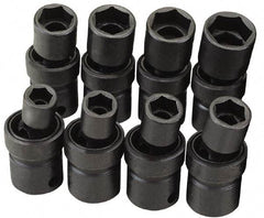SK - 3/8" Drive 5/8" Standard Universal Impact Socket - 6 Points, 2-21/64" OAL - Eagle Tool & Supply