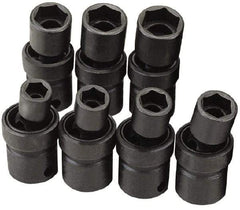 SK - 3/8" Drive 17mm Standard Universal Impact Socket - 6 Points, 2-21/64" OAL - Eagle Tool & Supply