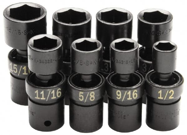 SK - 1/2" Drive 9/16" Standard Universal Impact Socket - Eagle Tool & Supply