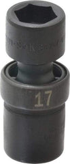 SK - 1/2" Drive 17mm Standard Universal Impact Socket - 6 Points, 2-51/64" OAL - Eagle Tool & Supply