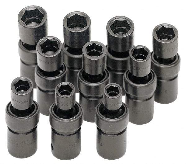 SK - 1/2" Drive 18mm Standard Universal Impact Socket - 6 Points, 2-55/64" OAL - Eagle Tool & Supply