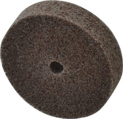 3M - 2" Diam, 1/2" Face Width, 1/4" Center Hole, Medium Grade, Aluminum Oxide Deburring Wheel - Unitized, Hard Density 7 Grade, 22,100 RPM - Eagle Tool & Supply