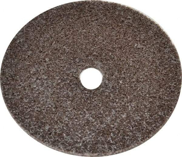 3M - 3" Diam, 1/8" Face Width, 3/8" Center Hole, Medium Grade, Aluminum Oxide Deburring Wheel - Unitized, Hard Density 7 Grade, 18,100 RPM - Eagle Tool & Supply