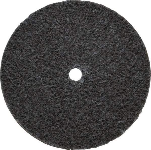 3M - 3" Diam, 1/4" Face Width, 1/4" Center Hole, Fine Grade, Aluminum Oxide Deburring Wheel - Unitized, Medium Density 5 Grade, 18,100 RPM - Eagle Tool & Supply