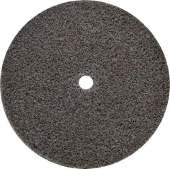 3M - 3" Diam, 1/4" Face Width, 1/4" Center Hole, Medium Grade, Aluminum Oxide Deburring Wheel - Unitized, Hard Density 7 Grade, 18,100 RPM - Eagle Tool & Supply