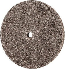 3M - 3" Diam, 1/4" Face Width, 1/4" Center Hole, Coarse Grade, Aluminum Oxide Deburring Wheel - Unitized, Hard Density 7 Grade, 18,100 RPM - Eagle Tool & Supply