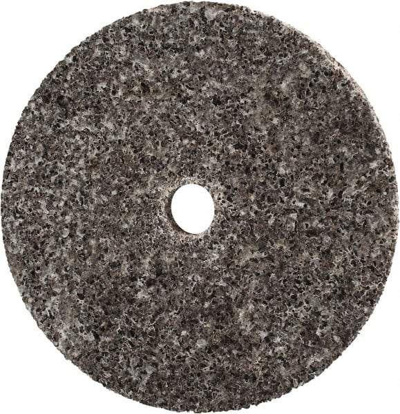 3M - 3" Diam, 1/4" Face Width, 3/8" Center Hole, Coarse Grade, Aluminum Oxide Deburring Wheel - Unitized, Hard Density 7 Grade, 18,100 RPM - Eagle Tool & Supply