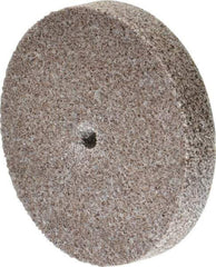 3M - 3" Diam, 1/2" Face Width, 1/4" Center Hole, Medium Grade, Aluminum Oxide Deburring Wheel - Unitized, Hard Density 7 Grade, 15,100 RPM - Eagle Tool & Supply