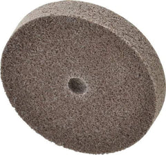 3M - 3" Diam, 1/2" Face Width, 3/8" Center Hole, Fine Grade, Aluminum Oxide Deburring Wheel - Unitized, Medium Density 5 Grade, 15,100 RPM - Eagle Tool & Supply
