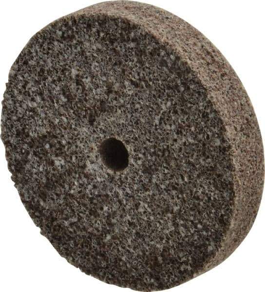 3M - 3" Diam, 1/2" Face Width, 3/8" Center Hole, Coarse Grade, Aluminum Oxide Deburring Wheel - Unitized, Hard Density 7 Grade, 15,100 RPM - Eagle Tool & Supply