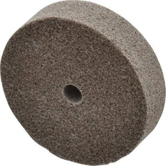 3M - 3" Diam, 3/4" Face Width, 3/8" Center Hole, Fine Grade, Aluminum Oxide Deburring Wheel - Unitized, Medium Density 5 Grade, 15,100 RPM - Eagle Tool & Supply