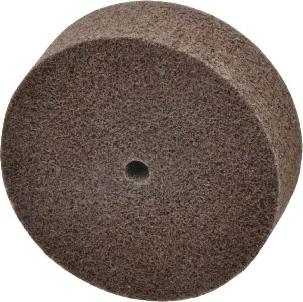 3M - 3" Diam, 1" Face Width, 1/4" Center Hole, Medium Grade, Aluminum Oxide Deburring Wheel - Unitized, Hard Density 7 Grade, 15,100 RPM - Eagle Tool & Supply
