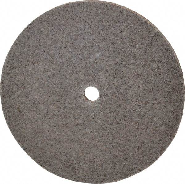 3M - 6" Diam, 1/4" Face Width, 1/2" Center Hole, Coarse Grade, Aluminum Oxide Deburring Wheel - Unitized, Hard Density 7 Grade, 7,500 RPM - Eagle Tool & Supply