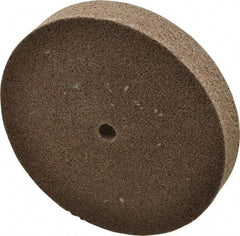 3M - 6" Diam, 1" Face Width, 1/2" Center Hole, Medium Grade, Aluminum Oxide Deburring Wheel - Unitized, Hard Density 7 Grade, 7,500 RPM - Eagle Tool & Supply
