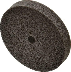 3M - 3" Diam, 1/2" Face Width, 3/8" Center Hole, Fine Grade, Aluminum Oxide Deburring Wheel - Unitized, Soft Density 3 Grade, 14,100 RPM - Eagle Tool & Supply