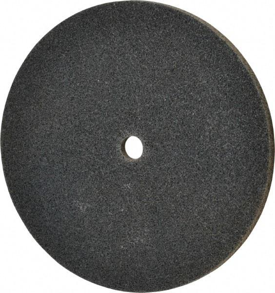 3M - 6" Diam, 1/4" Face Width, 1/2" Center Hole, Fine Grade, Silicon Carbide Deburring Wheel - Unitized, Medium Density 5 Grade, 7,500 RPM - Eagle Tool & Supply