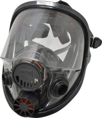 North - Series 7600, Size S Full Face Respirator - 5-Point Suspension, Threaded Connection - Eagle Tool & Supply