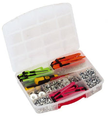 Quantum Storage - 10 Compartment Gray Small Parts Heavy-Duty Tool Box - Eagle Tool & Supply