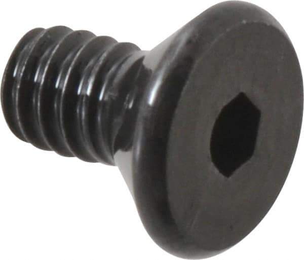 Value Collection - #2-56 UNC Hex Socket Drive, 82° Flat Screw - Alloy Steel, Black Oxide Finish, Fully Threaded, 3/16" OAL - Eagle Tool & Supply