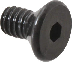 Value Collection - #2-56 UNC Hex Socket Drive, 82° Flat Screw - Alloy Steel, Black Oxide Finish, Fully Threaded, 3/16" OAL - Eagle Tool & Supply