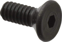 Value Collection - #2-56 UNC Hex Socket Drive, 82° Flat Screw - Alloy Steel, Black Oxide Finish, Fully Threaded, 1/4" OAL - Eagle Tool & Supply