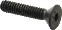 Value Collection - #5-40 UNC Hex Socket Drive, 82° Flat Screw - Alloy Steel, Black Oxide Finish, Fully Threaded, 5/8" OAL - Eagle Tool & Supply