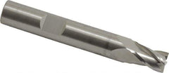 RobbJack - 5/16", 7/16" LOC, 3/8" Shank Diam, 2-1/2" OAL, 4 Flute, Solid Carbide Square End Mill - Single End, Uncoated, Spiral Flute, 30° Helix, Centercutting, Right Hand Cut, Right Hand Flute, Series T12-403 - Eagle Tool & Supply