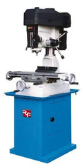 Rong Fu - 1 Phase, 16-3/8" Swing, Step Pulley Mill Drill Machine - 28-1/2" Table Length x 8-1/4" Table Width, 18-1/8" Longitudinal Travel, 6-1/4" Cross Travel, 12 Spindle Speeds, 1 hp, 115/230 Volts - Eagle Tool & Supply