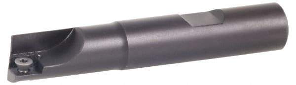 Kennametal - 1-3/4" Cut Diam, 11.94mm Max Depth of Cut, 1-1/4" Shank Diam, 4.78" OAL, Indexable Square Shoulder Centercutting End Mill - SPEB 422 Inserts, Weldon Shank, 0° Lead Angle, Through Coolant - Eagle Tool & Supply