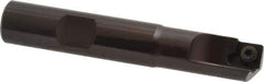 Kennametal - 1/2" Cut Diam, 7.11mm Max Depth of Cut, 1/2" Shank Diam, 3" OAL, Indexable Square Shoulder End Mill - SDEB 2615. Inserts, Cylindrical Shank, 0° Lead Angle - Eagle Tool & Supply