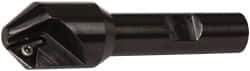 Kennametal - 0.83" Max Cut Diam, 0.27" Min Cut Diam, 7.62mm Max Depth of Cut, Indexable Chamfer and Angle End Mill - 1 Insert, TPGM 2151 Insert Style, 3" Overall Length, Straight Shank - Eagle Tool & Supply