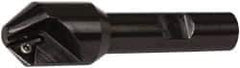 Kennametal - 0.83" Max Cut Diam, 0.27" Min Cut Diam, 7.62mm Max Depth of Cut, Indexable Chamfer and Angle End Mill - 1 Insert, TPGM 2151 Insert Style, 3" Overall Length, Straight Shank - Eagle Tool & Supply