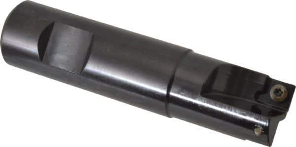 Kennametal - 3/4" Cut Diam, 7.11mm Max Depth of Cut, 3/4" Shank Diam, 3-1/4" OAL, Indexable Square Shoulder End Mill - SDEB 2615. Inserts, Weldon Shank, 0° Lead Angle - Eagle Tool & Supply