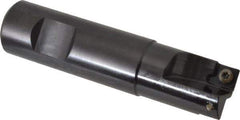 Kennametal - 3/4" Cut Diam, 7.11mm Max Depth of Cut, 3/4" Shank Diam, 3-1/4" OAL, Indexable Square Shoulder End Mill - SDEB 2615. Inserts, Weldon Shank, 0° Lead Angle - Eagle Tool & Supply