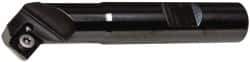 Kennametal - 45° Lead Angle, 0.897" Max Cut Diam, 0.46" Min Cut Diam, 4.96mm Max Depth of Cut, Indexable Chamfer and Angle End Mill - 1 Insert, SDEB 26152 Insert Style, 3" Overall Length, Straight Shank - Eagle Tool & Supply