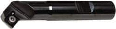 Kennametal - 45° Lead Angle, 0.897" Max Cut Diam, 0.46" Min Cut Diam, 4.96mm Max Depth of Cut, Indexable Chamfer and Angle End Mill - 1 Insert, SDEB 26152 Insert Style, 3" Overall Length, Straight Shank - Eagle Tool & Supply