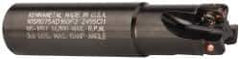 Kennametal - 3/4" Cut Diam, 0.357" Max Depth of Cut, 3/4" Shank Diam, 85.73mm OAL, Indexable Square Shoulder End Mill - AD.T 1035 Inserts, Weldon Shank, 0° Lead Angle, Through Coolant - Eagle Tool & Supply