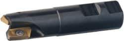 Kennametal - 1" Cutting Diam, 2MT Shank, Straight Shank, Indexable End Mill Set - 3 Inserts, 3 Insert Style, M-18 Steel (Shank) Toolholder, - Eagle Tool & Supply