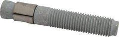 Made in USA - 1" Diam, 1" Drill, 6" OAL, 1-1/8" Min Embedment Wedge Expansion Concrete Anchor - Grade 5 Steel, Galvanized Finish, Hex Nut Head, Hex Drive, 3-1/8" Thread Length - Eagle Tool & Supply