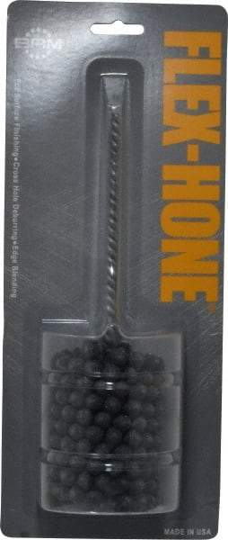 Brush Research Mfg. - 2-1/4" Bore Diam, 120 Grit, Silicon Carbide Flexible Hone - Fine, 8" OAL - Eagle Tool & Supply