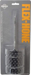 Brush Research Mfg. - 2-1/4" Bore Diam, 180 Grit, Silicon Carbide Flexible Hone - Extra Fine, 8" OAL - Eagle Tool & Supply