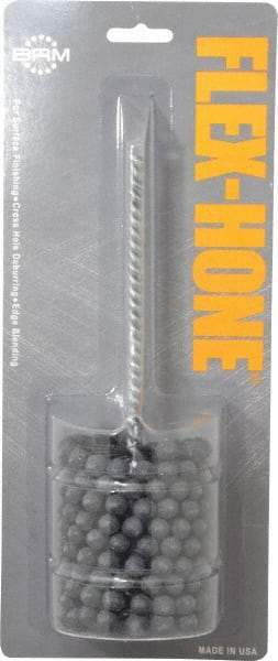 Brush Research Mfg. - 2-1/2" Bore Diam, 180 Grit, Silicon Carbide Flexible Hone - Extra Fine, 8" OAL - Eagle Tool & Supply