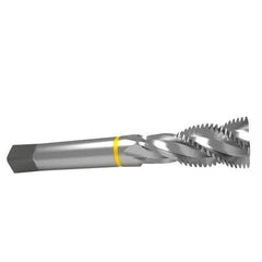 Emuge - 1-1/8 - 7 UNC 4 Flute 2B Modified Bottoming Spiral Flute Tap - Cobalt, Bright Finish, 7.087" OAL, Right Hand Flute, Right Hand Thread, Series Enorm - Eagle Tool & Supply