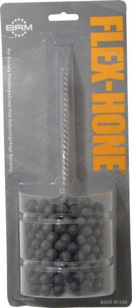 Brush Research Mfg. - 2-3/4" Bore Diam, 180 Grit, Silicon Carbide Flexible Hone - Extra Fine, 8" OAL - Eagle Tool & Supply