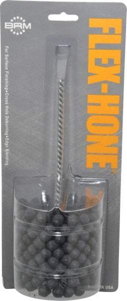 Brush Research Mfg. - 3" Bore Diam, 180 Grit, Silicon Carbide Flexible Hone - Extra Fine, 8" OAL - Eagle Tool & Supply