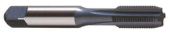 Cleveland - 1/2-13 UNC 3B 4 Flute Nitride/Oxide Finish Powdered Metal Straight Flute Machine Tap - Modified Bottoming, Right Hand Thread, 3-3/8" OAL, 1.656" Thread Length, H3 Limit, Oversize - Exact Industrial Supply