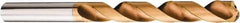 Sandvik Coromant - 12.5mm 140° Solid Carbide Jobber Drill - Multilayer TiAlN Finish, Right Hand Cut, Spiral Flute, Straight Shank, 6.2992" OAL, Split Point - Eagle Tool & Supply