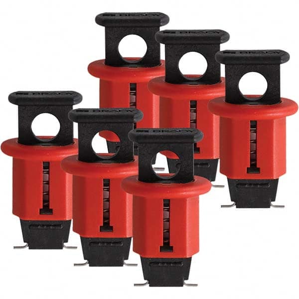 Brady - Pack of 6 Universal Miniature Circuit Breaker Lockouts - Eagle Tool & Supply