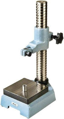 Mitutoyo - Cast Iron, Comparator Gage Stand - 464mm High, 150mm Base Length x 150mm Base Width x 64mm Base Height, Includes Holder - Eagle Tool & Supply