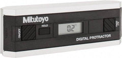 Mitutoyo - 0.10 dg Resolution Digital Combination Protractor and Inclinometer - Multiple dg Accuracy, Multiple dg Range - Eagle Tool & Supply